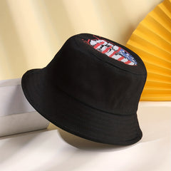 LA Graffiti Bucket Hat Cartoon Flage Printed Basin Hat