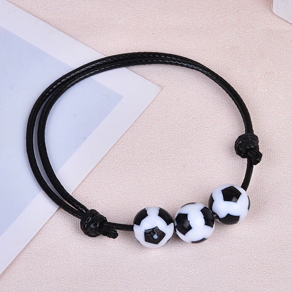 Boys Soccer Bracelet Adjustable Strap Football Accessory