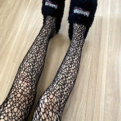 Fishnet Tights High Waist Mesh Pantyhose Women's Stockings