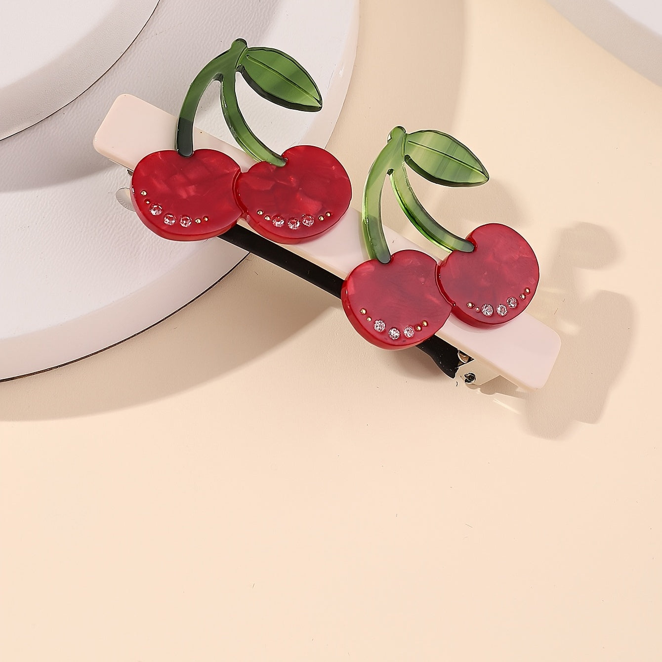 Sweet Cherry Barrette Hair Clip For Girls Women Spring Side Bang Hair Clip