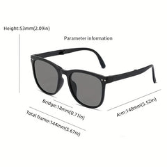 Cat Eye Foldable Sunglasses For Women Men Portable Outdoor Eyewear