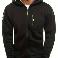 Men's Zipper Hooded Jacket Sports Fitness Sweater