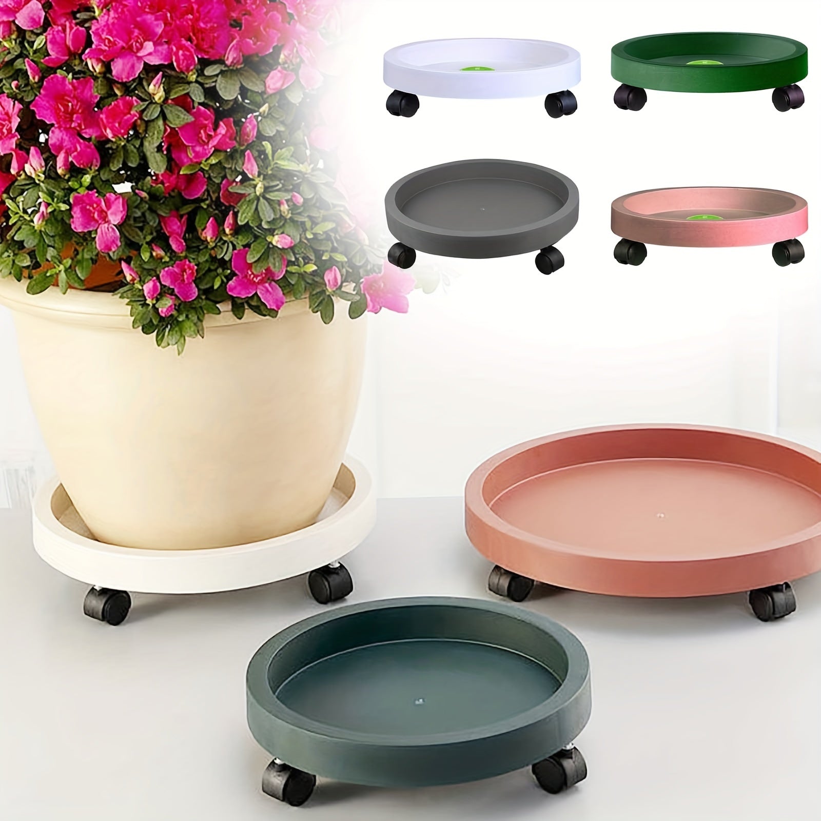 Universal Wheel Moving Tray Flower Pot Pot Carrier Roller