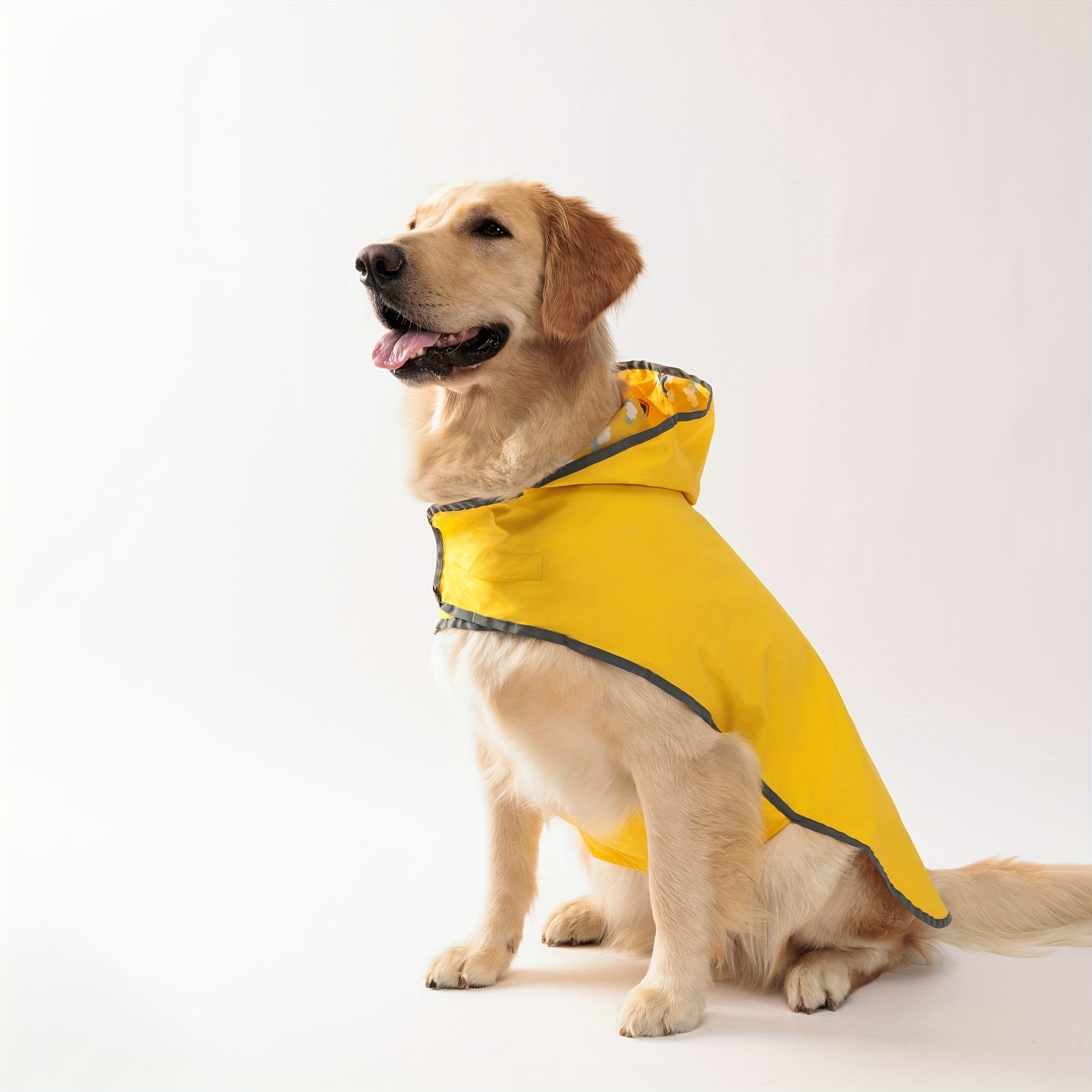 Double Layer Yellow Dog Raincoat - Keep Your Pup Dry & Stylish