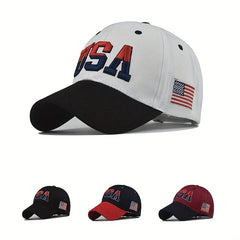 American Flag Baseball Cap Embroidered Hat for Men Women