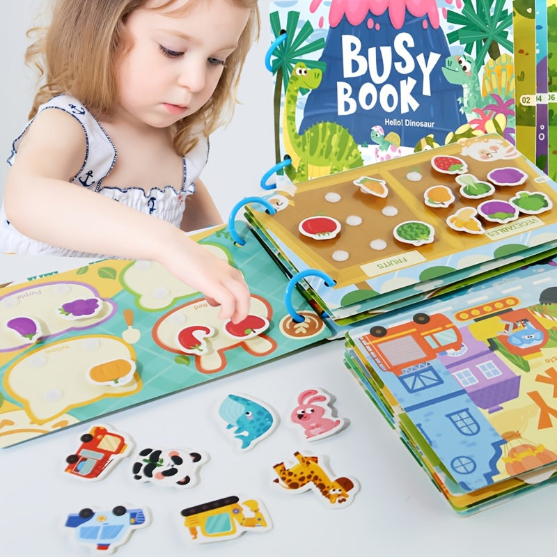 Interactive Busy Book Educational Sensory Activity Flash Cards