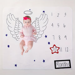Soft Photography Blanket for Monthly Hundred Days Baby Photo Background