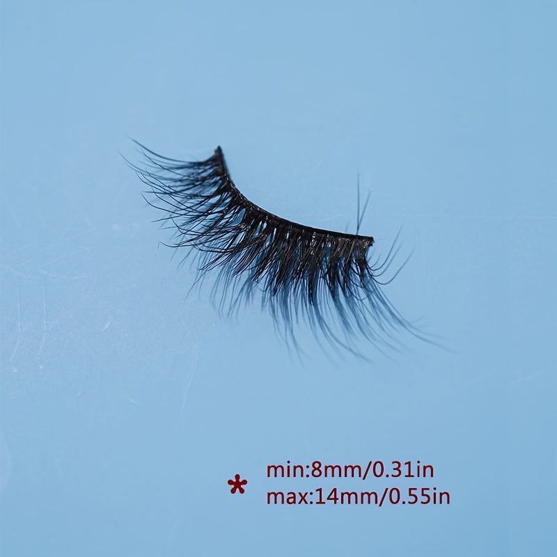 7 Pairs Half Eye False Eyelashes Natural Fluffy Wispy Lashes 14mm
