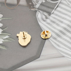 BE BRAVE Heart Brooch Accessories