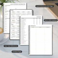 1PC Planner Weekly Monthly Calendar Spiral 12 Months From JAN to DEC Office Plan