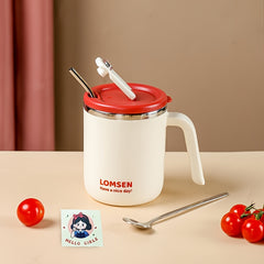 500ml Panda Pattern Stainless Steel Water Cup