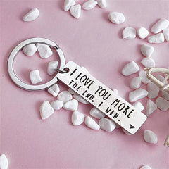 1pc Couple Stainless Steel Keychain Couple Gift Wedding Christmas Gift