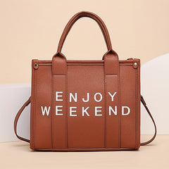 Weekend Tote Bag Crossbody Purse Double Handle