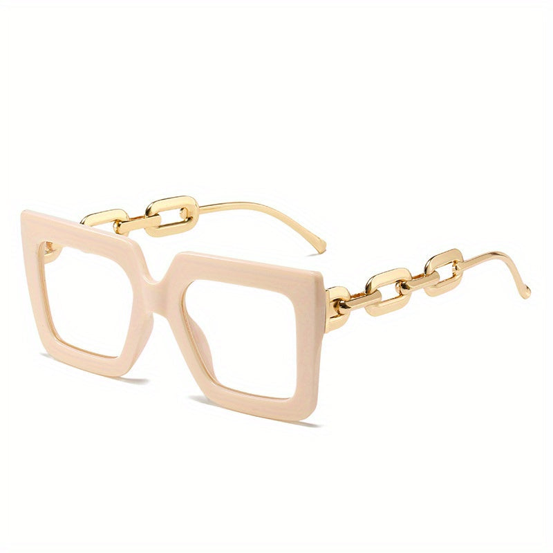 Y2K Square Anti Light Glasses Clear Lens Spectacles Frame