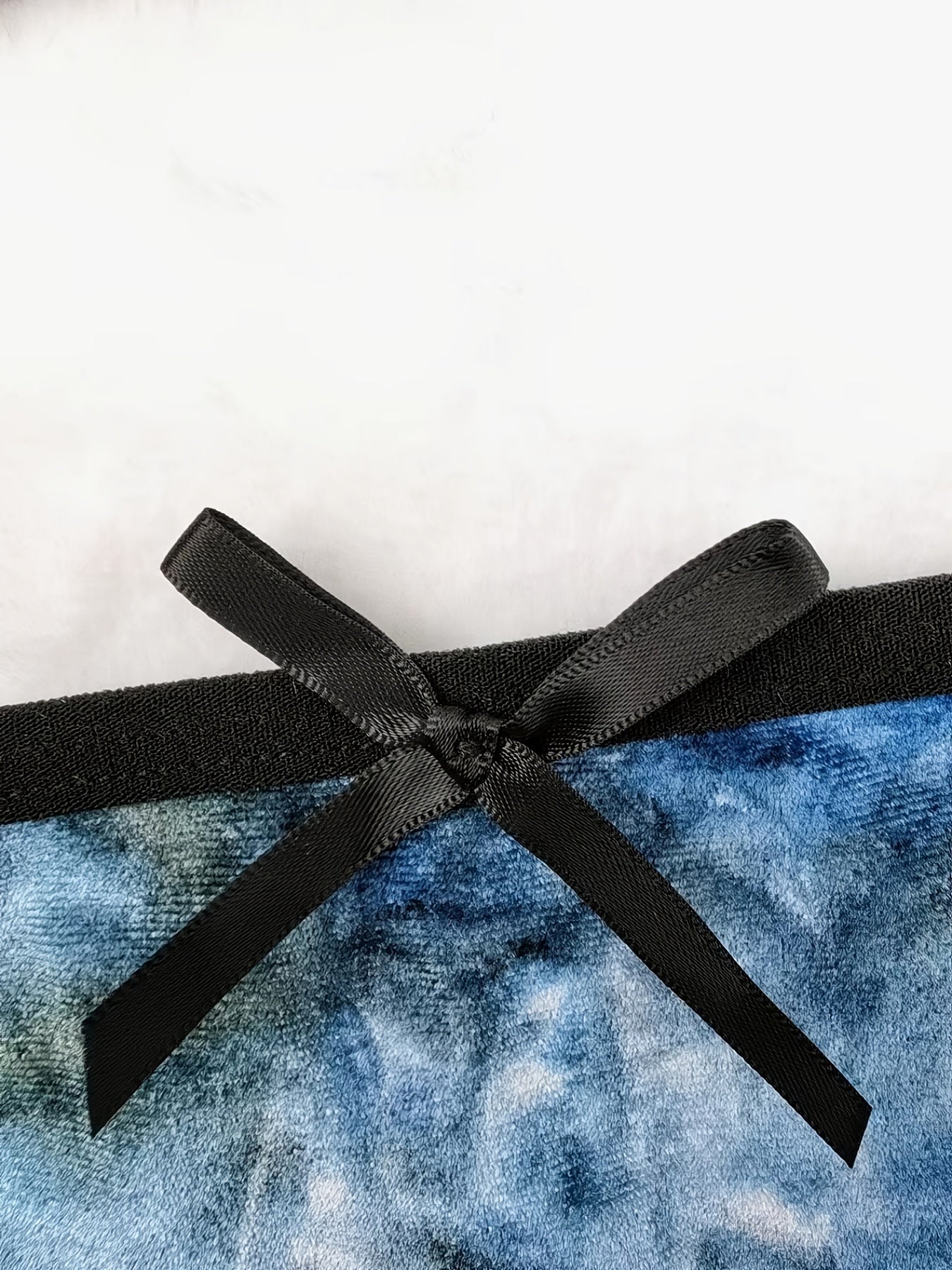  Tie Dye Bow Front Bikini Set Women's Plus Sexy Swimsuit