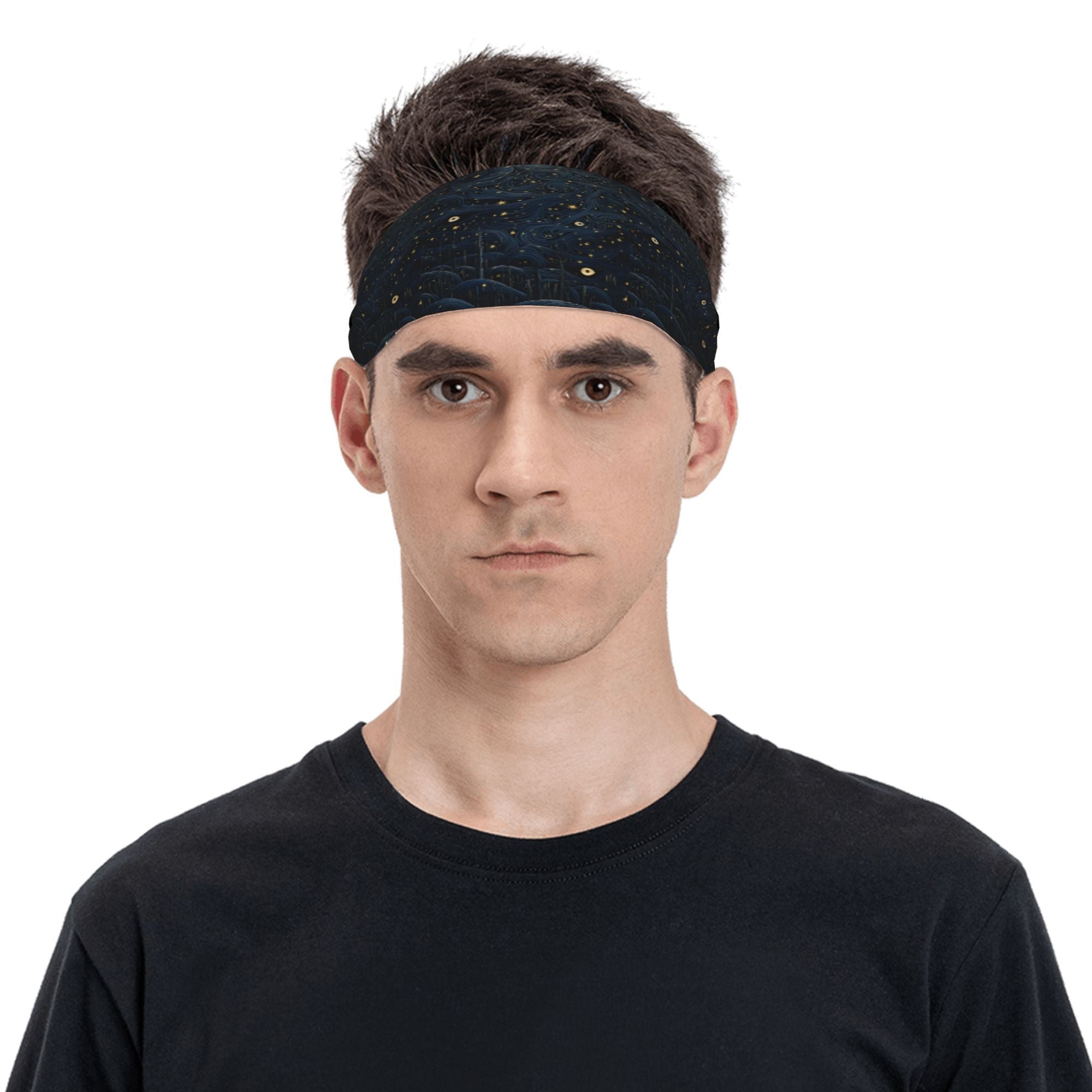 Starry Sky Sports Headband Sweat Wicking Stretchy Polyester - Unisex