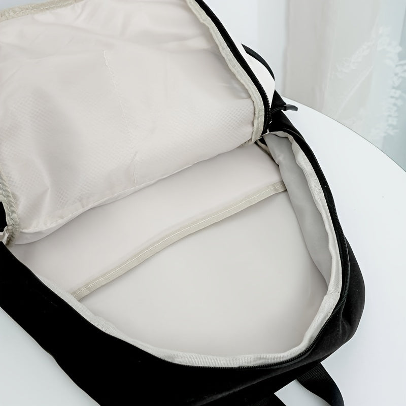 Large Capacity Retro Style Backpack Lightweight with Laptop Compartment