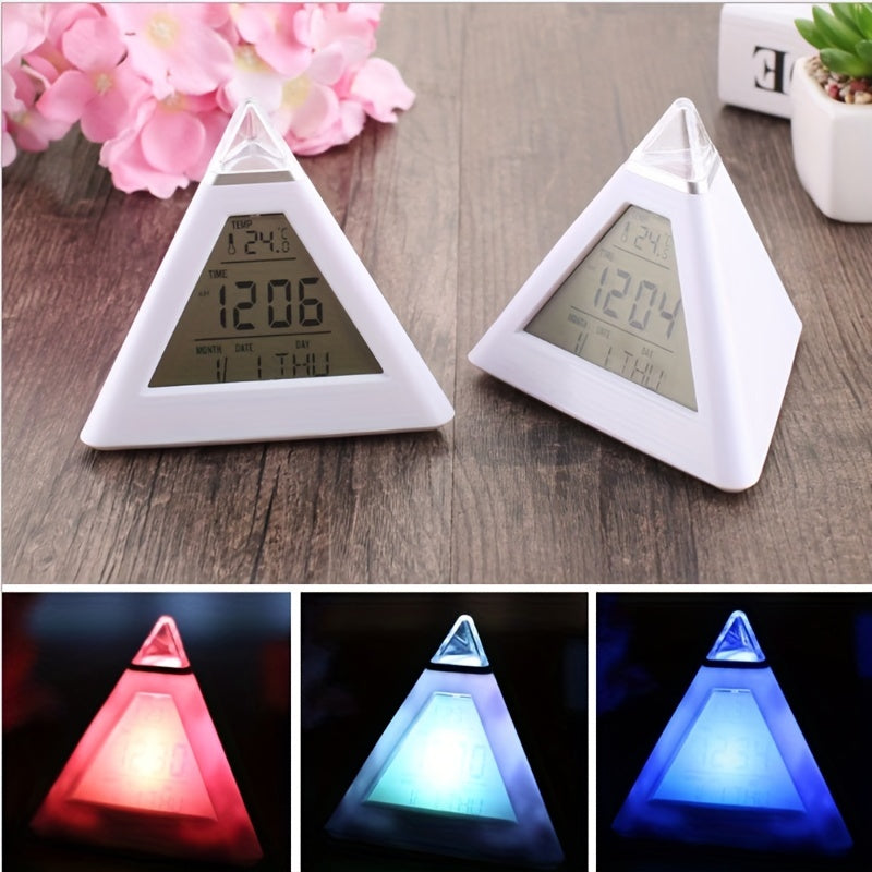 7 LED Digital Alarm Clock for Home Office Dorm Car & Boat