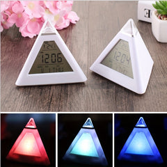 7 LED Digital Alarm Clock for Home Office Dorm Car & Boat