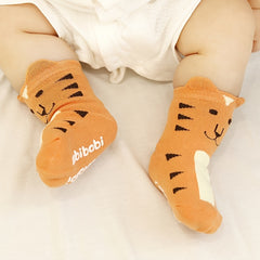 6 Pairs Baby Animal Pattern Non-Slip Socks for Kids