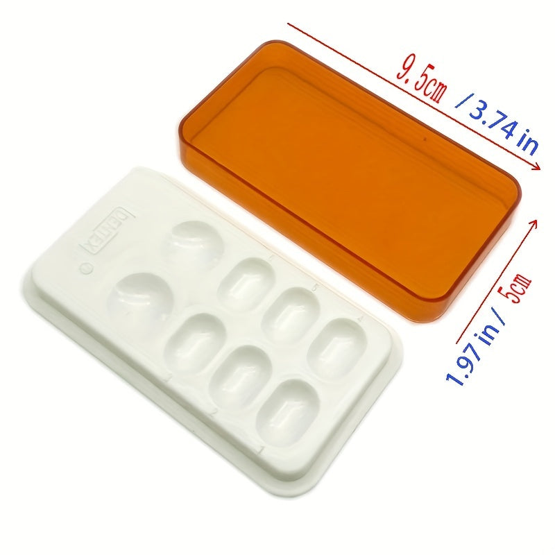 Dental Palette With Cover 8 Slot Dental Resin Palette Resin Shading Box