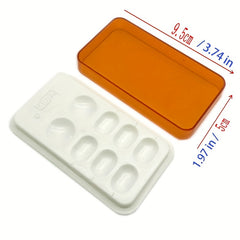 Dental Palette With Cover 8 Slot Dental Resin Palette Resin Shading Box