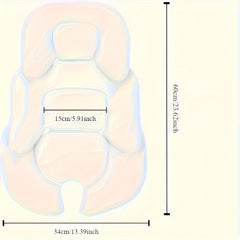Soft Stroller Seat Cushion Reversible Waist Padding Cloth Surface 0-3 Years