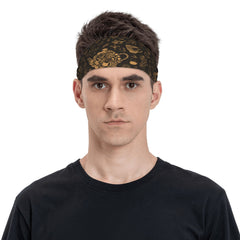 Vintage-Inspired Botanical Kitchenware Headband for Sports & Events