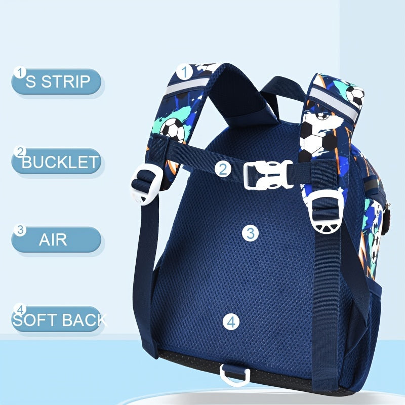 Kindergarten School Bag Football School Bag Toddler Bag Kids Backpack
