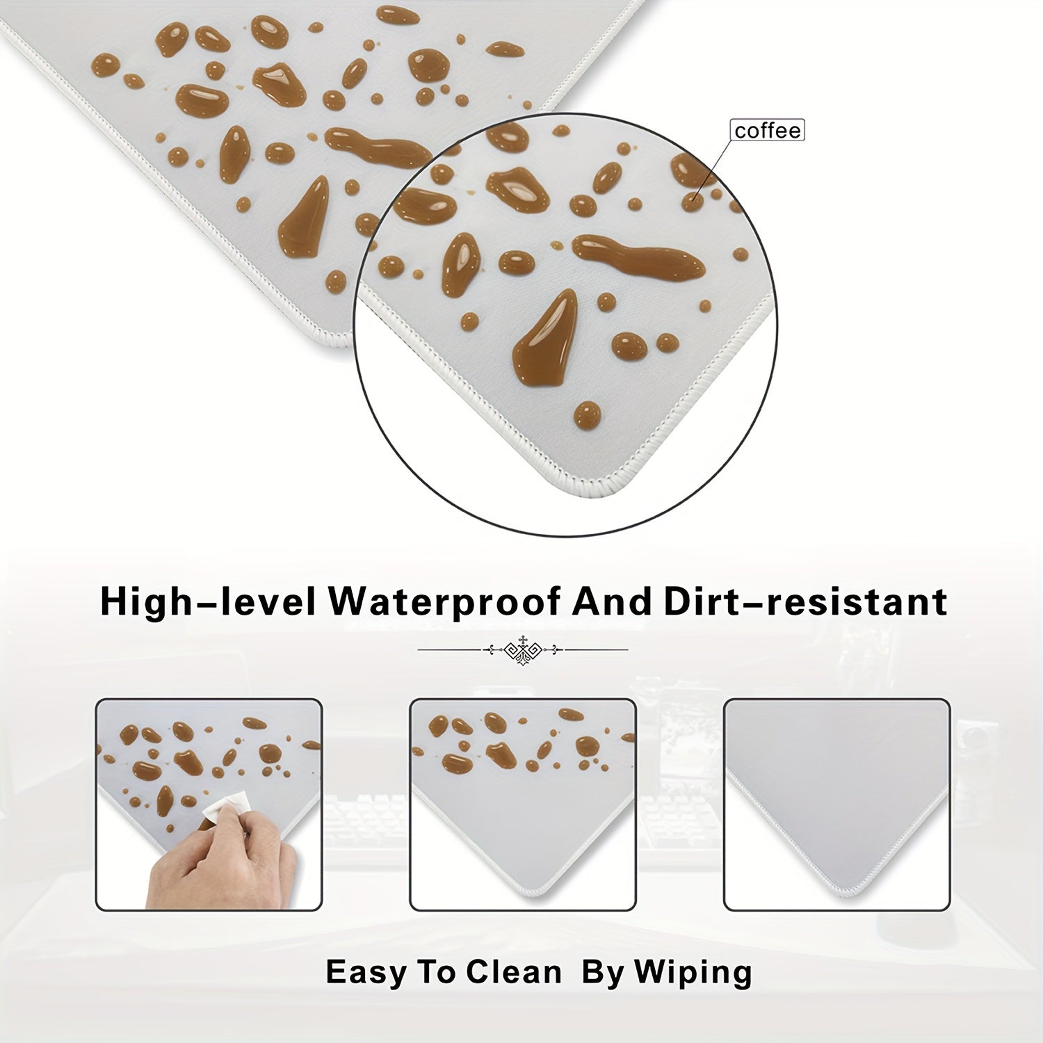 XL Gaming Mouse Pad Extended Desk Mat Non Slip Rubber Base Keyboard Pad