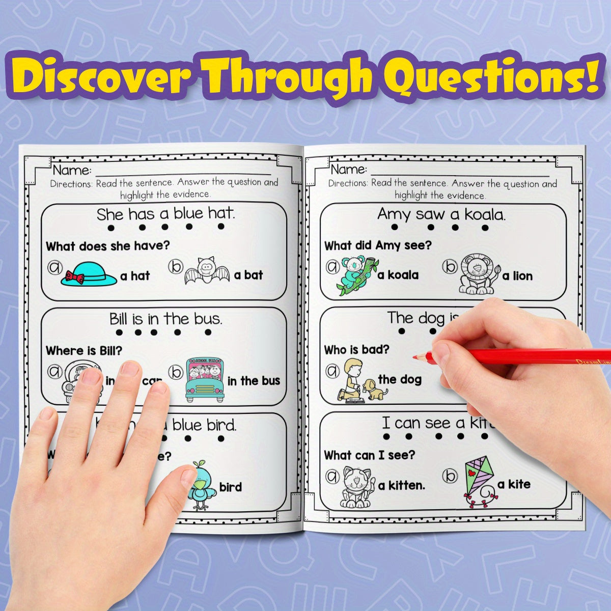 Kids Comprehension Book: Engaging Stories & Writing Activities