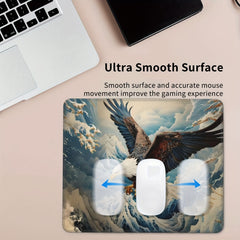 Eagle Pattern Mouse Pad 20x24cm for Games Home Office Rubber Laptop Desktop
