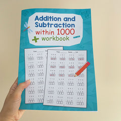 Workbook Addition & Subtraction Practice for Kids Ages 6-8