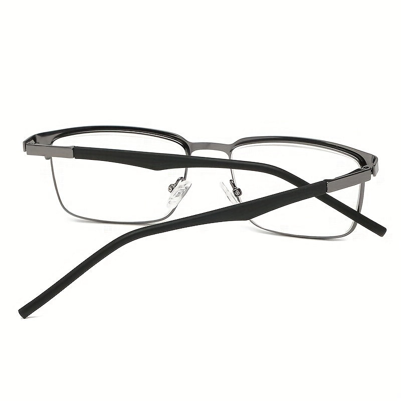 Men's Stainless Steel Business Glasses Anti Light Anti UV