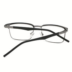 Men's Stainless Steel Business Glasses Anti Light Anti UV