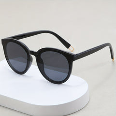 Round Sunglasses Unisex Casual Anti Glare Glasses UV400 with Case