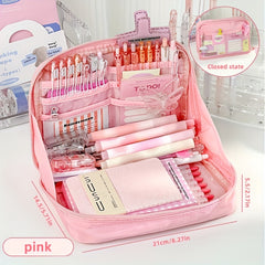 Large Capacity Pencil Case Stationery Bag - Office/School Gift
