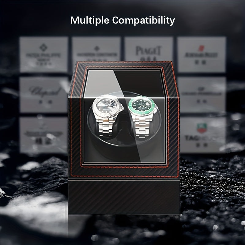 Automatic Watch Winder Quiet Motor USB Powered PU Material
