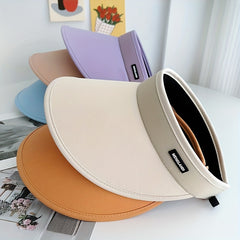 Candy Elastic Visor Hat Sunscreen Travel Beach Hats