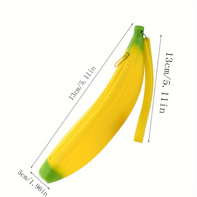 Creative Banana Stationery Bag Silicone Pencil Case