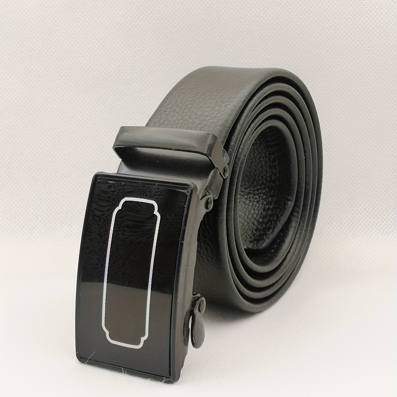 Men's PU Auto Buckle Casual Belt