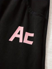 Girls Letter Graphic Drawstring Waist Loose Casual Sports Shorts