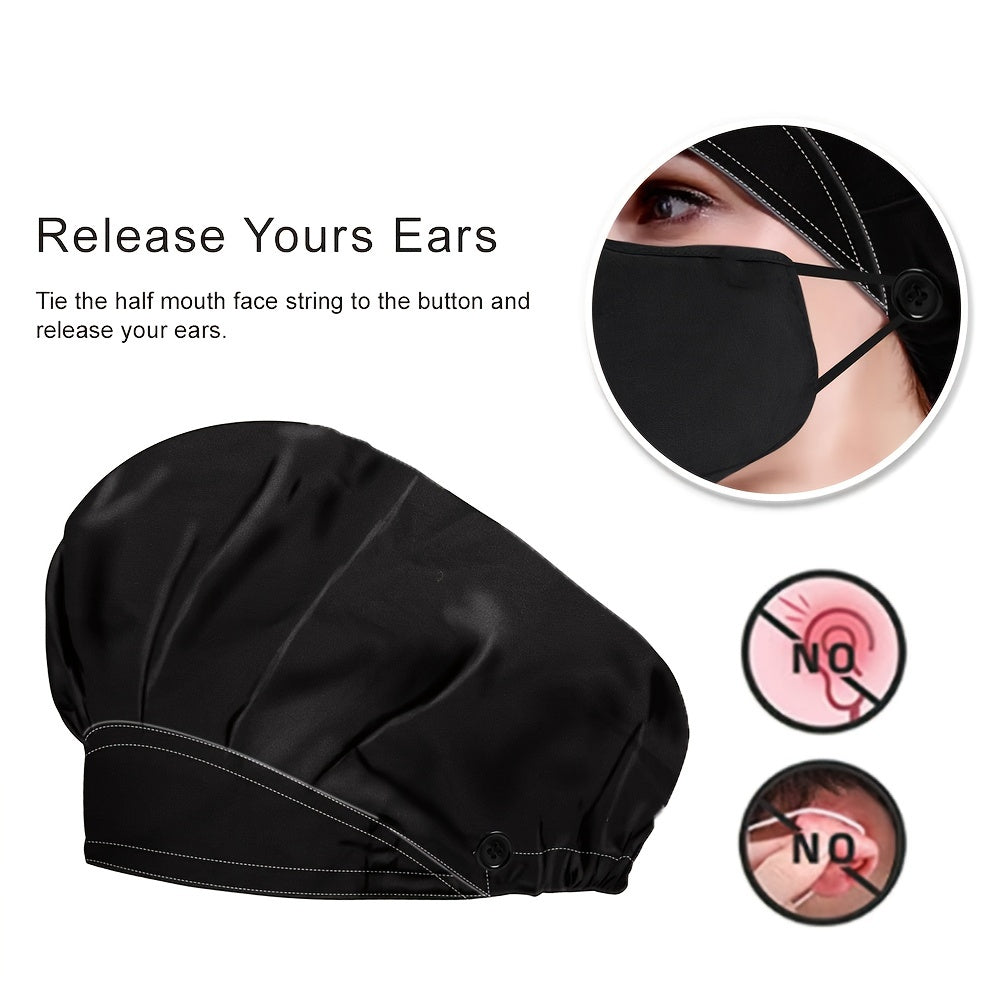 Adjustable Washable Working Cap Button Unisex Cotton Hats Print