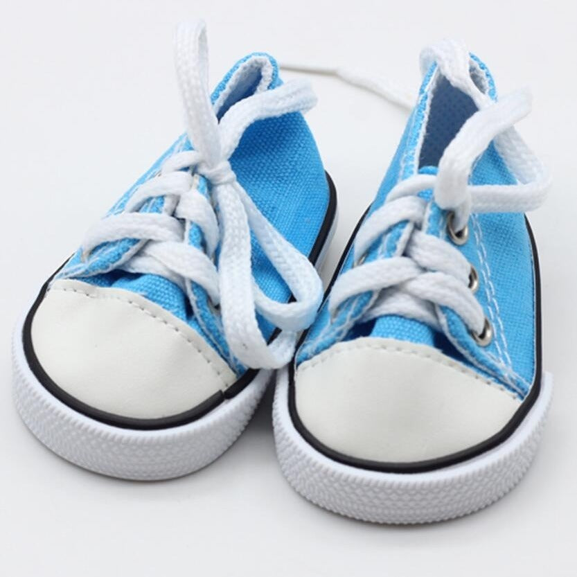 Lace up Canvas Sneakers for 18" Girl Dolls - Accessories Not Included