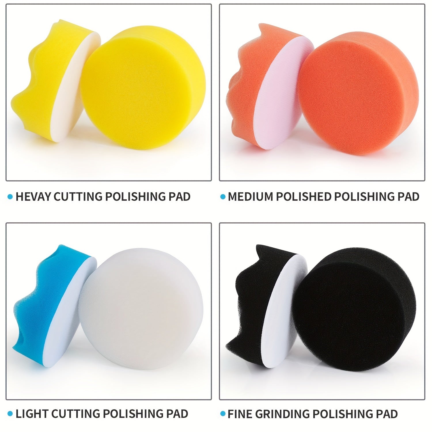 Car Foam Drill 3 Inch Buffing Pad Kit for Polishing Waxing Sealing Glaze
