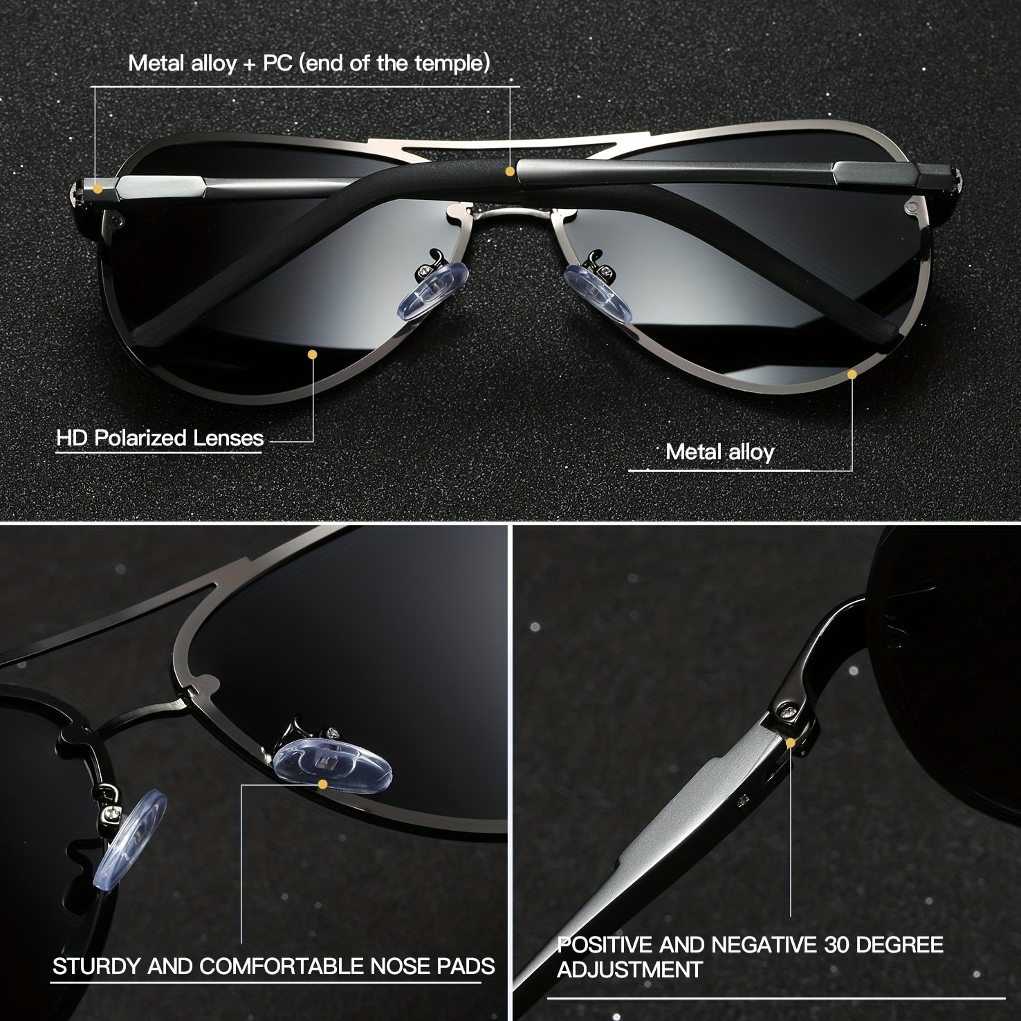 RoyalHot Metal Polarized Outdoor Sunglasses for Cycling