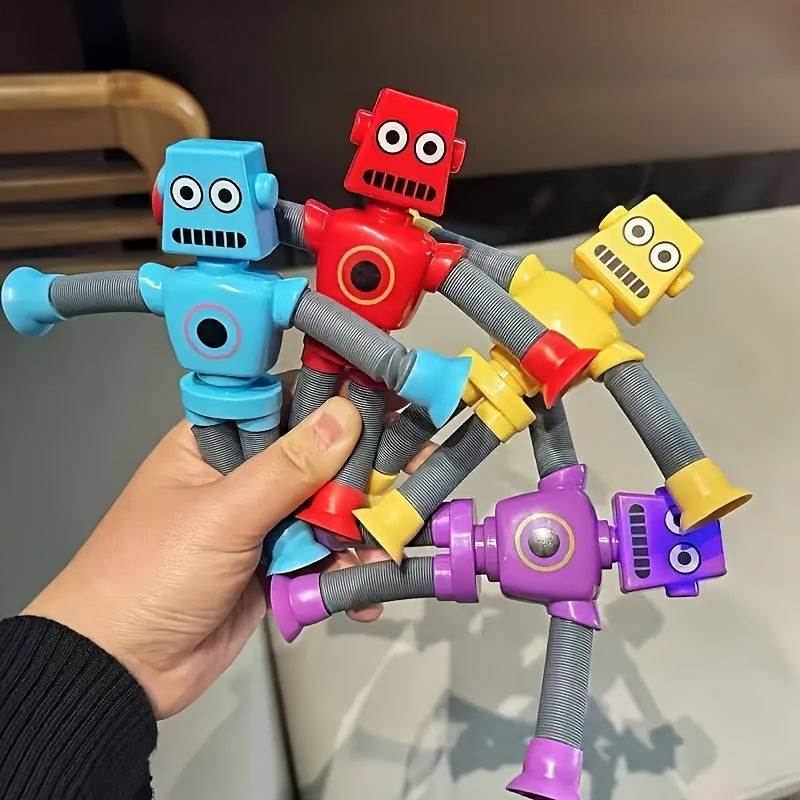 Flexible Telescopic Tube Shape Shifting Robot Toy for Kids