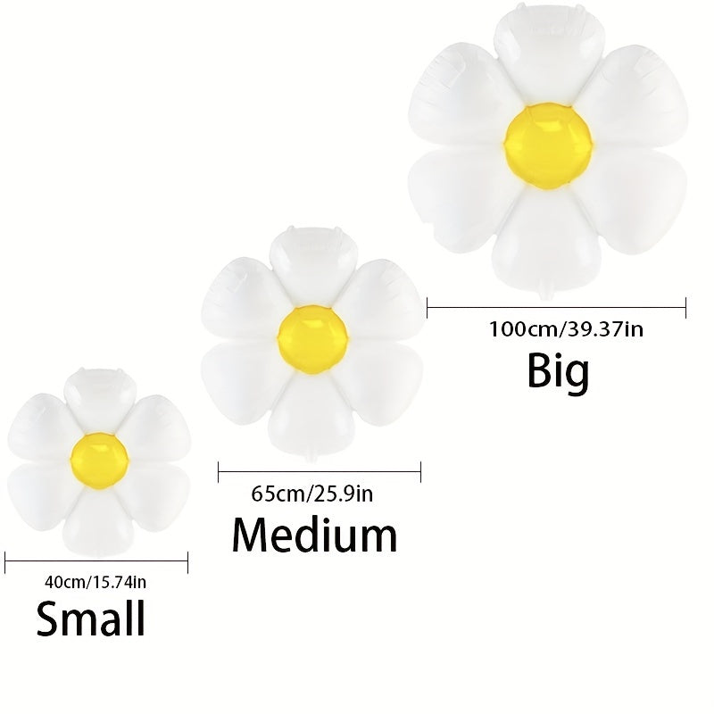 5pcs Small Daisy Aluminum Film Balloons - Party Decorations