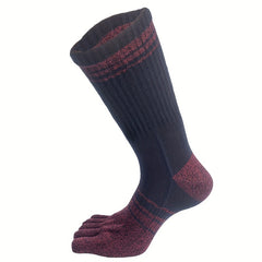 4pcs Cotton Five Finger Crew Socks for Men Women Sports