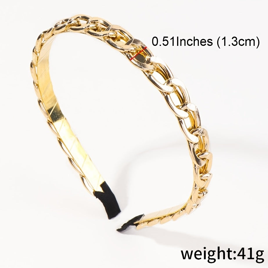 Golden Thin Hairbands Head Bands for Women